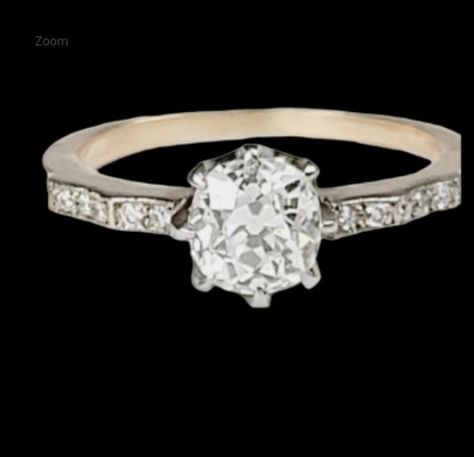 1ct cushion cut Edwardian engagement ring
SKU: 5629