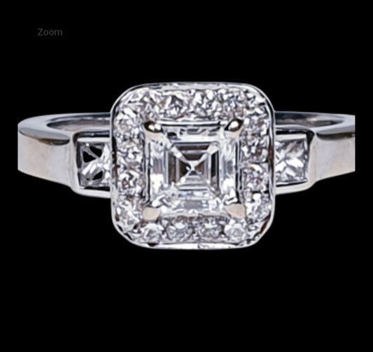 Asscher Cut Diamond Engagement Ring
SKU: 3892