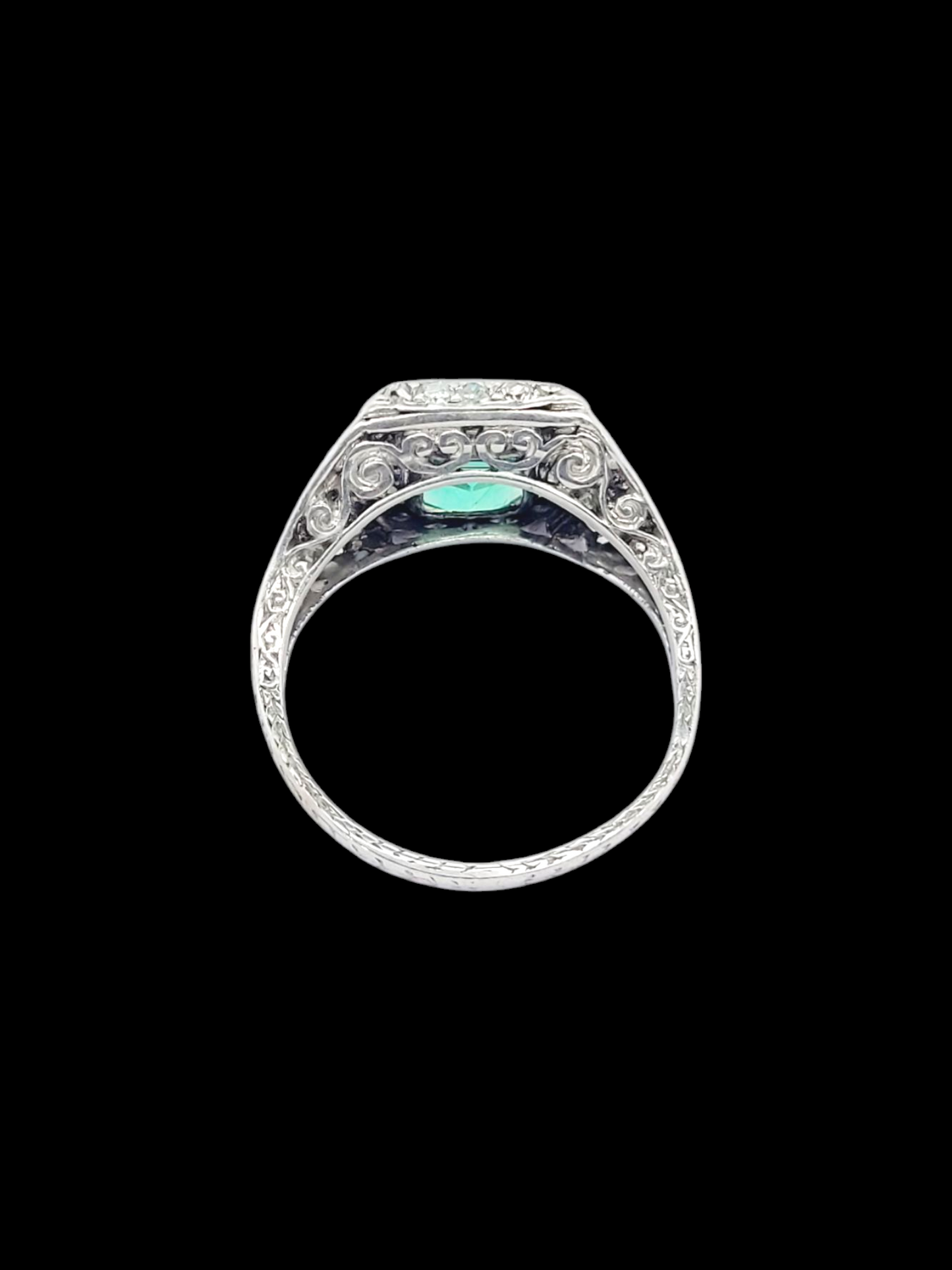 Edwardian emerald and diamond engagement ring
SKU: 7964