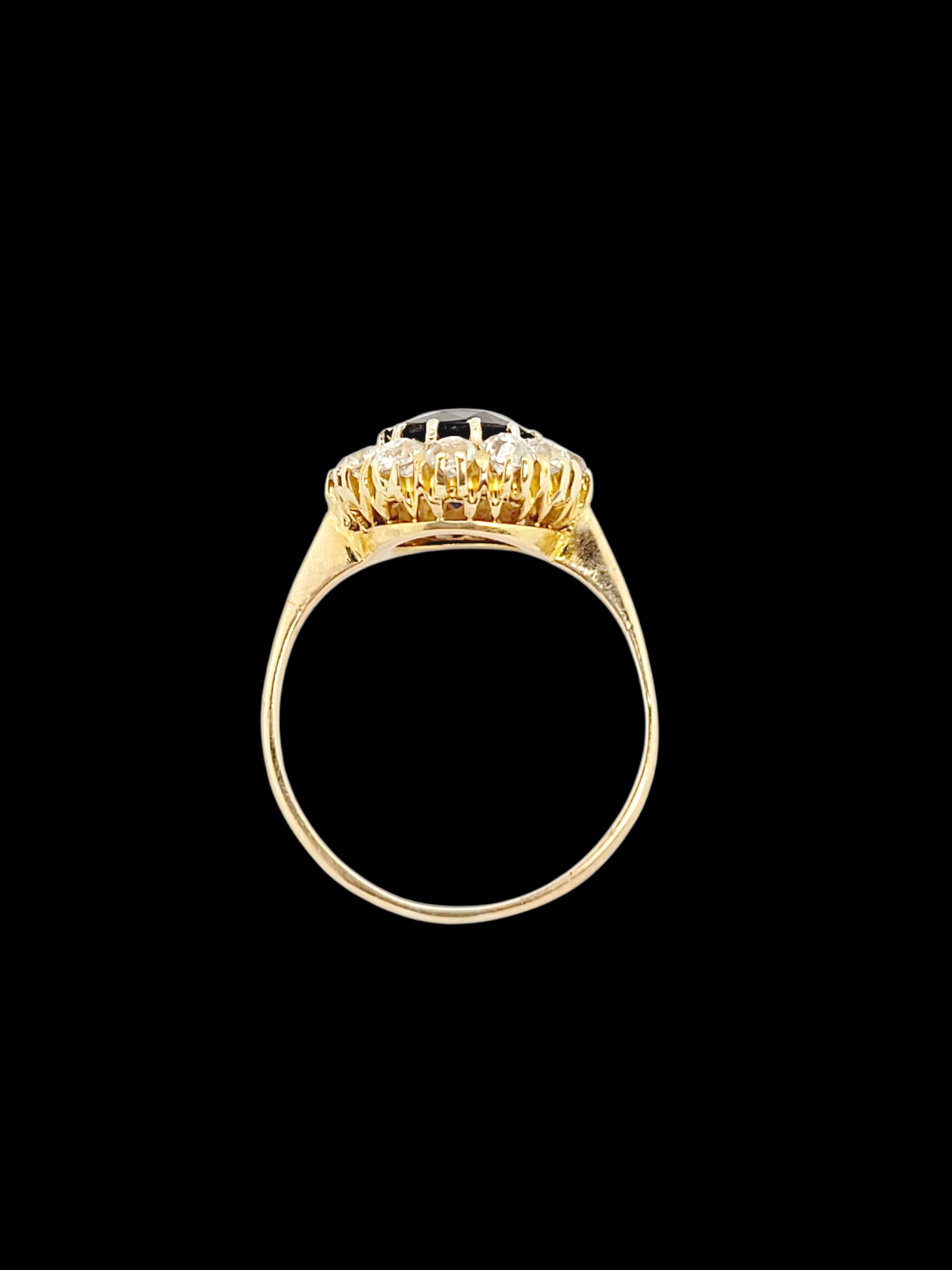 Antique sapphire and diamond cluster engagement
SKU: 8144