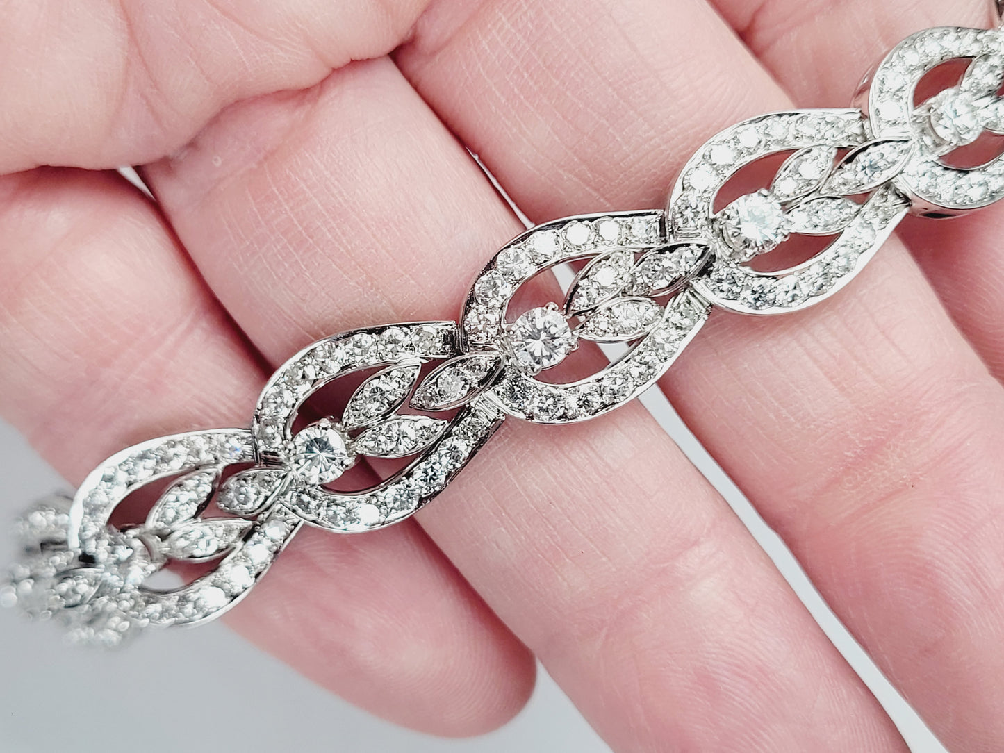 Antique diamond bracelet sku 8781