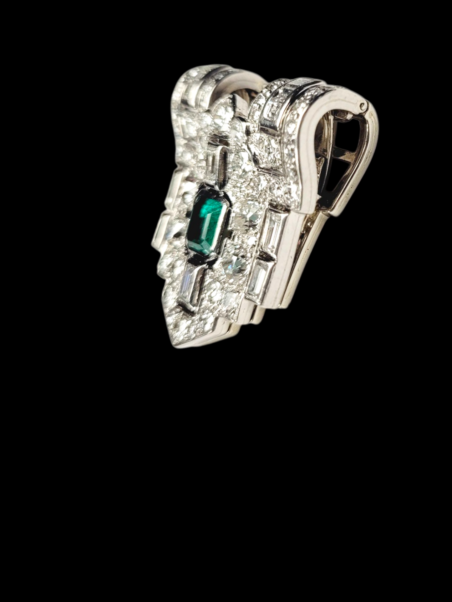 Art deco emerald and diamond clip
SKU: 8224