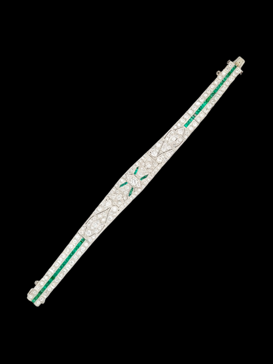 Art deco emerald and diamond bracelet
SKU: 7479