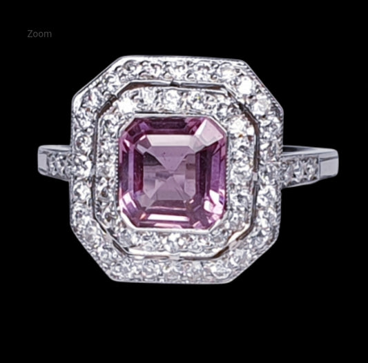 Pink Spinel and Diamond Ring
SKU: 3642