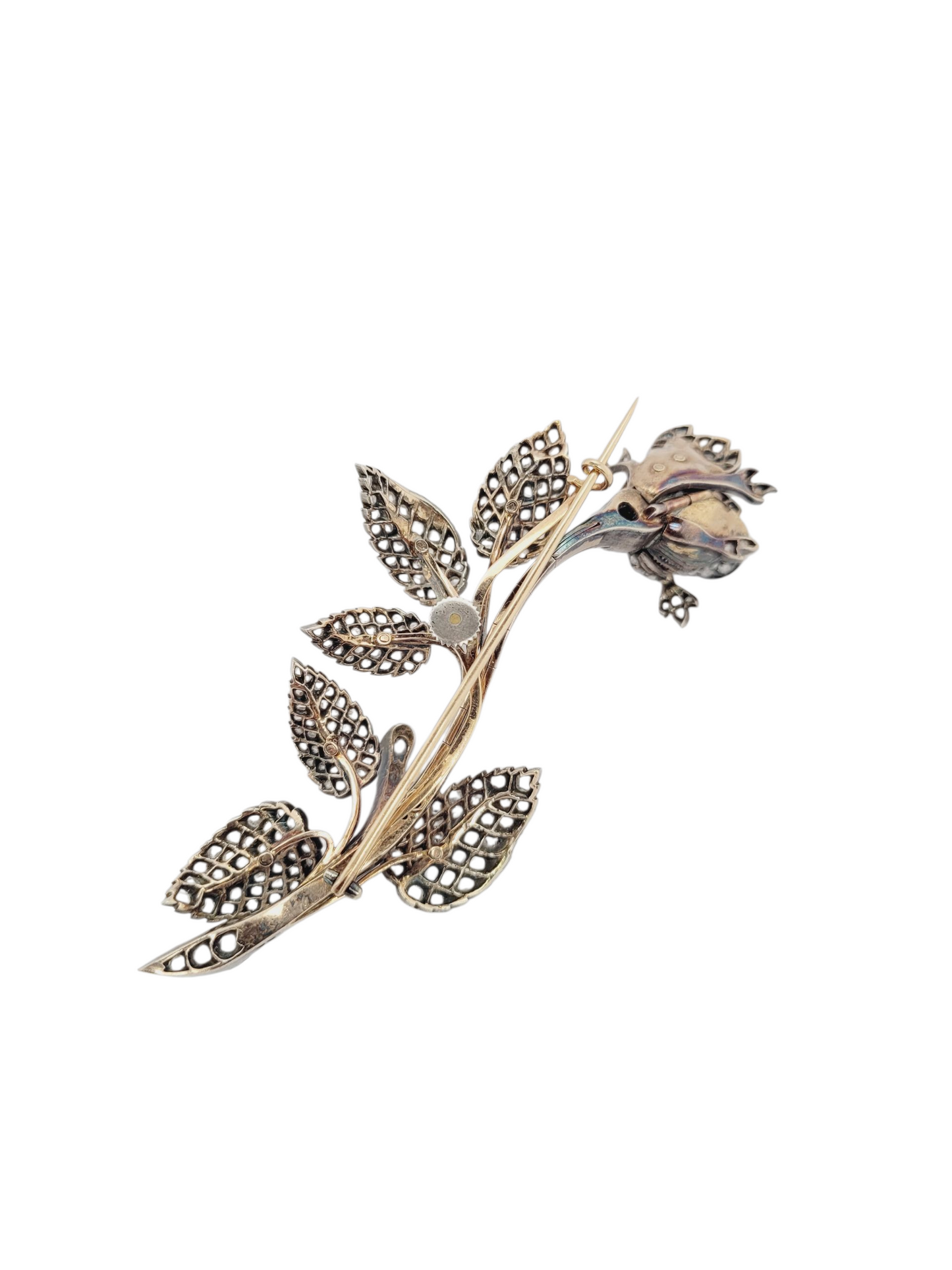 Antique en tremblant diamond set rose brooch
SKU: 8474