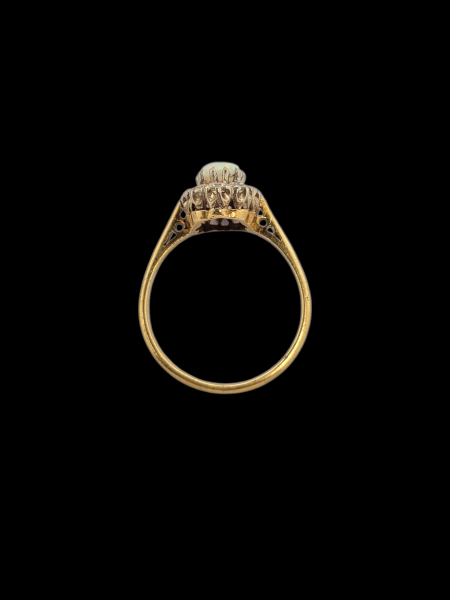 Vintage opal and diamond cluster ring
SKU: 8138