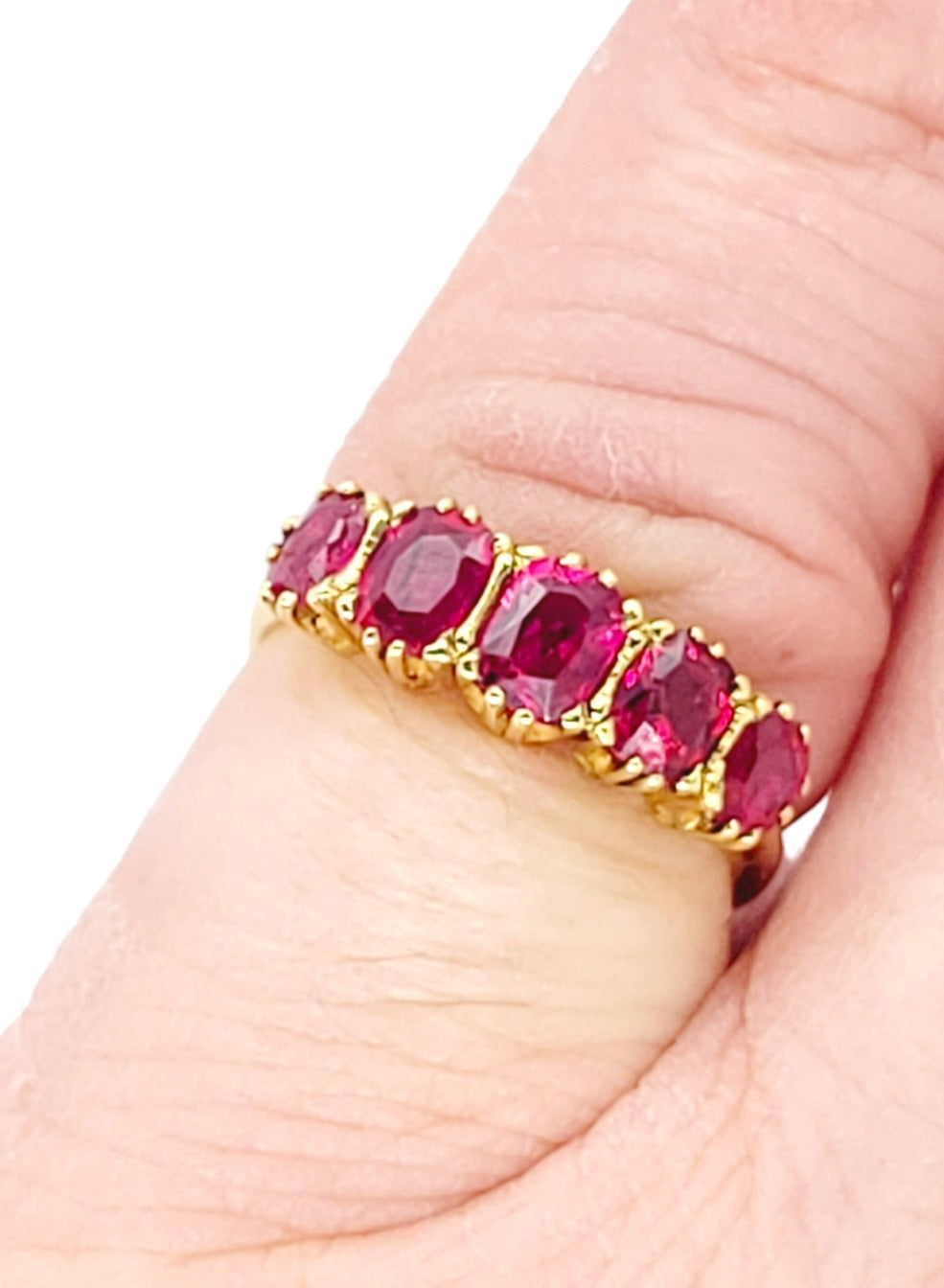 Antique gem ruby five stone ring
SKU: 6939