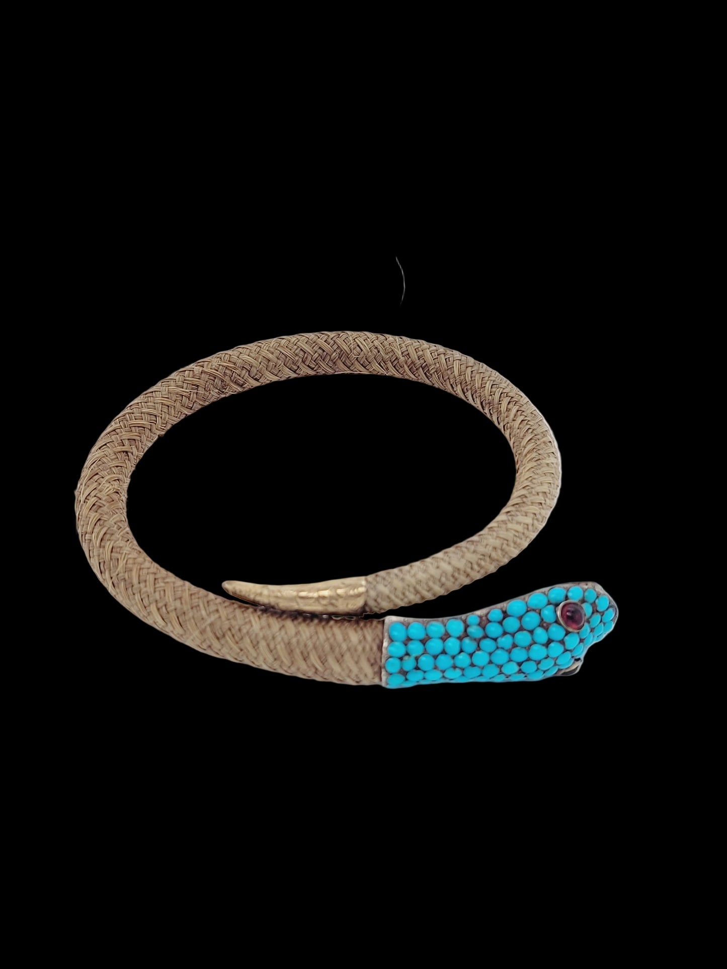 Georgian turquoise snake bangle sku 8679