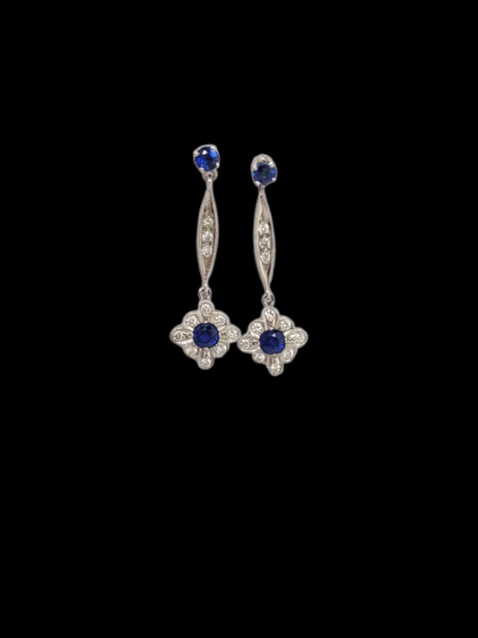 Sapphire and diamond drop earrings
SKU: 8197
