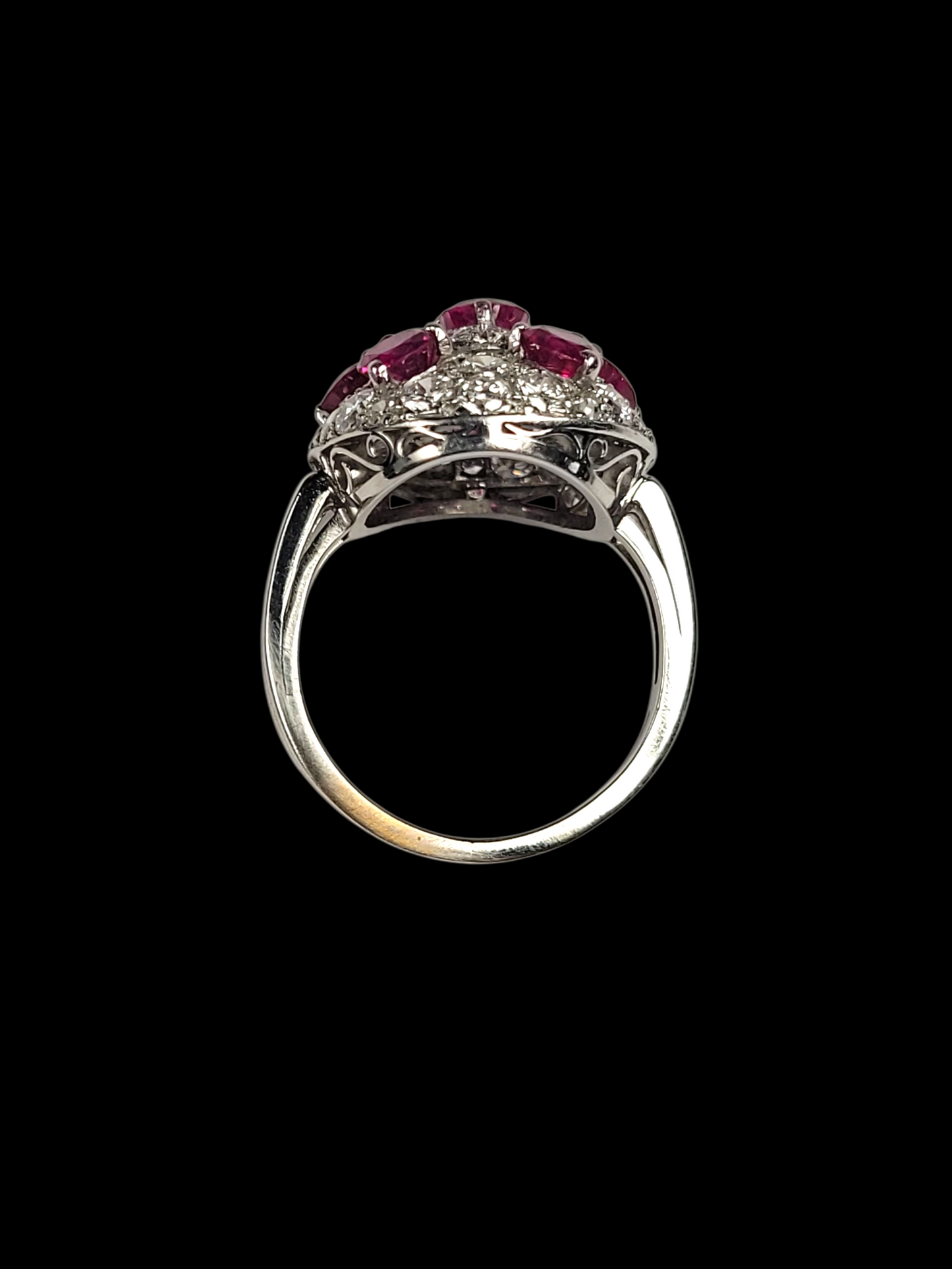 Art deco ruby and diamond bombe ring
SKU: 8213