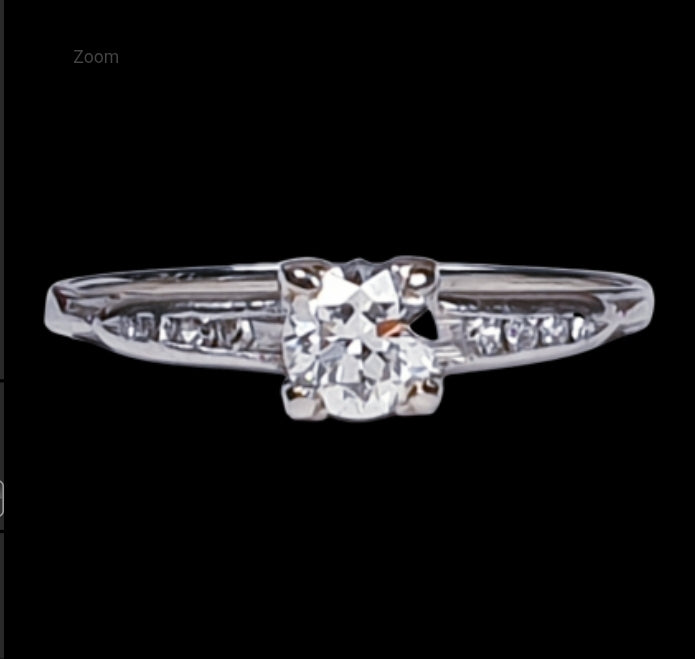 Transitional Diamond Art Deco Engagement Ring
SKU: 1666