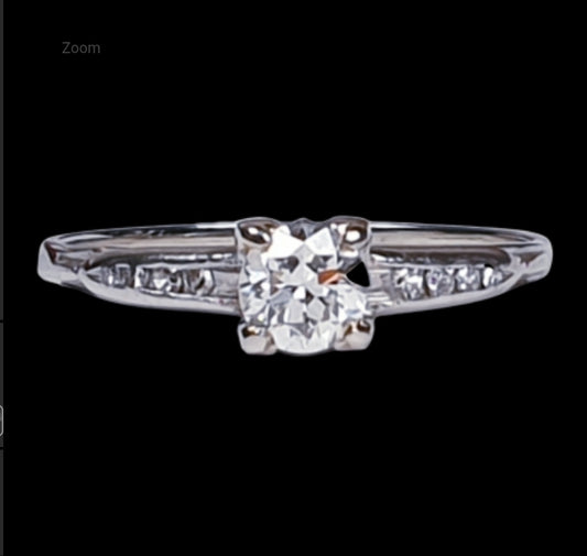 Transitional Diamond Art Deco Engagement Ring
SKU: 1666