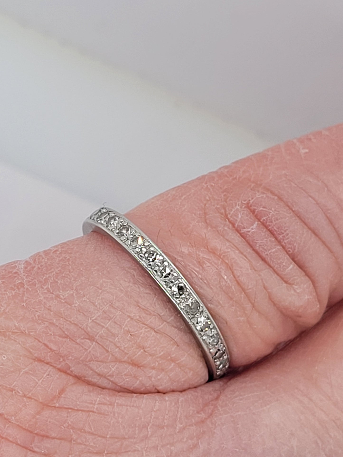 Art deco diamond eternity or wedding band
SKU: 7037