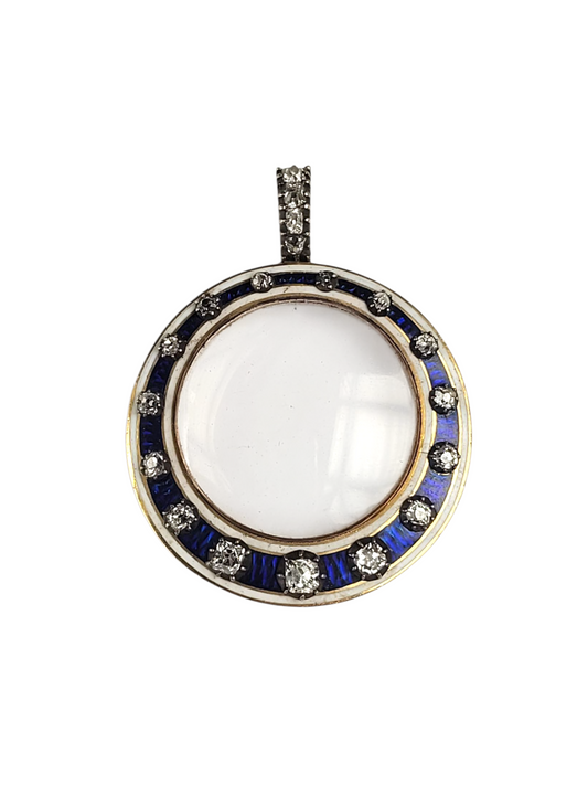 Georgian firmament enamel and diamond locket
SKU: 8378
