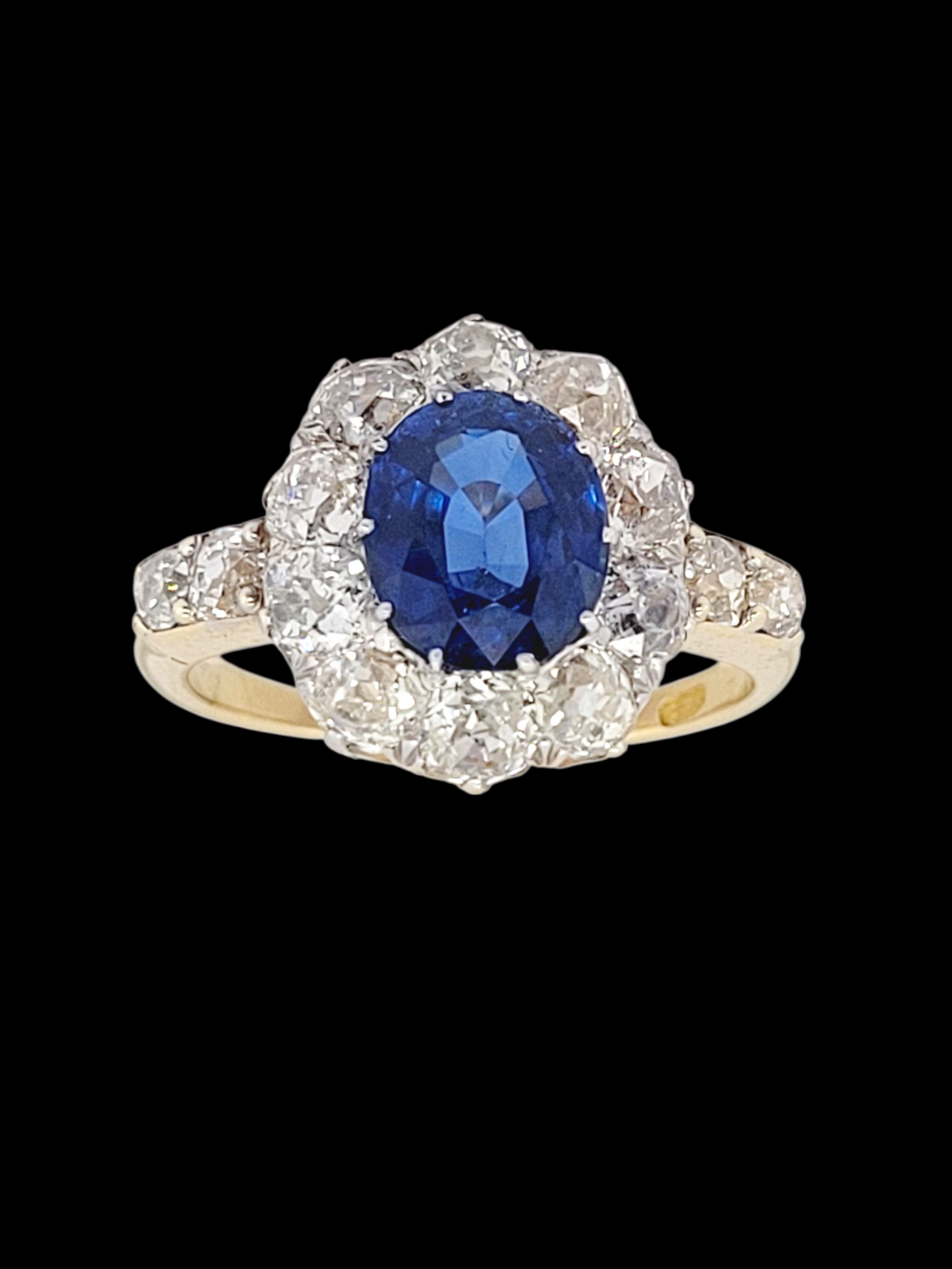 Antique sapphire and diamond cluster ring
SKU: 8396