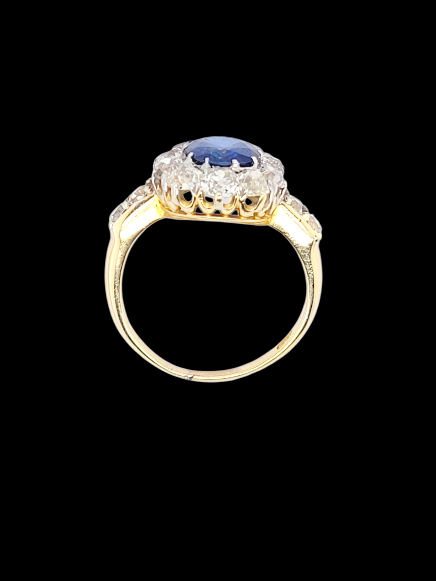 Antique sapphire and diamond cluster ring
SKU: 8396