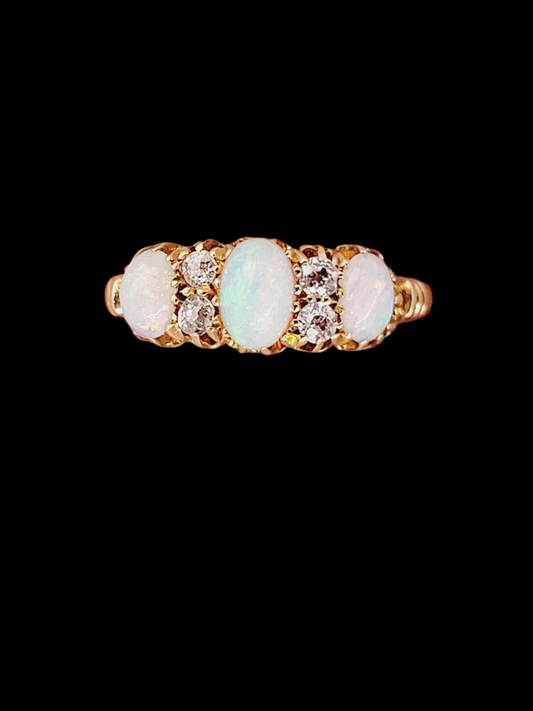 Antique opal and diamond ring
SKU: 8395