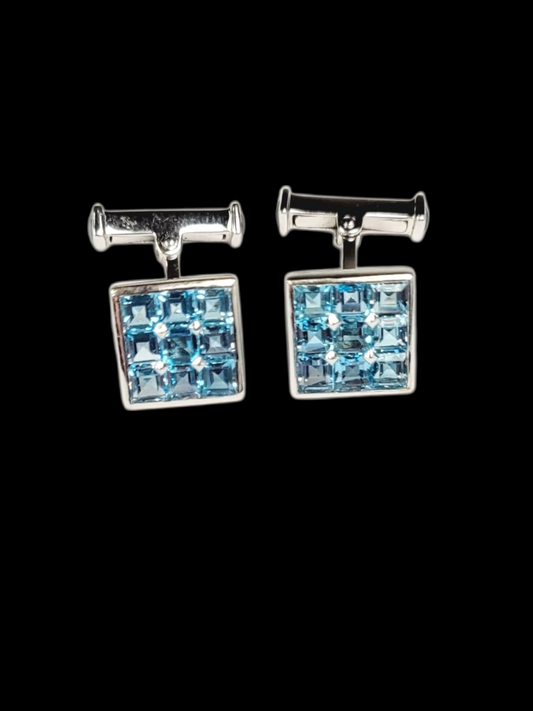 Blue topaz Villa cufflinks
SKU: 8392