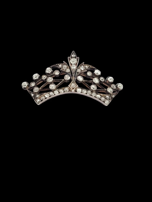 Antique diamond Tiara shaped brooch/comb
SKU: 7922
