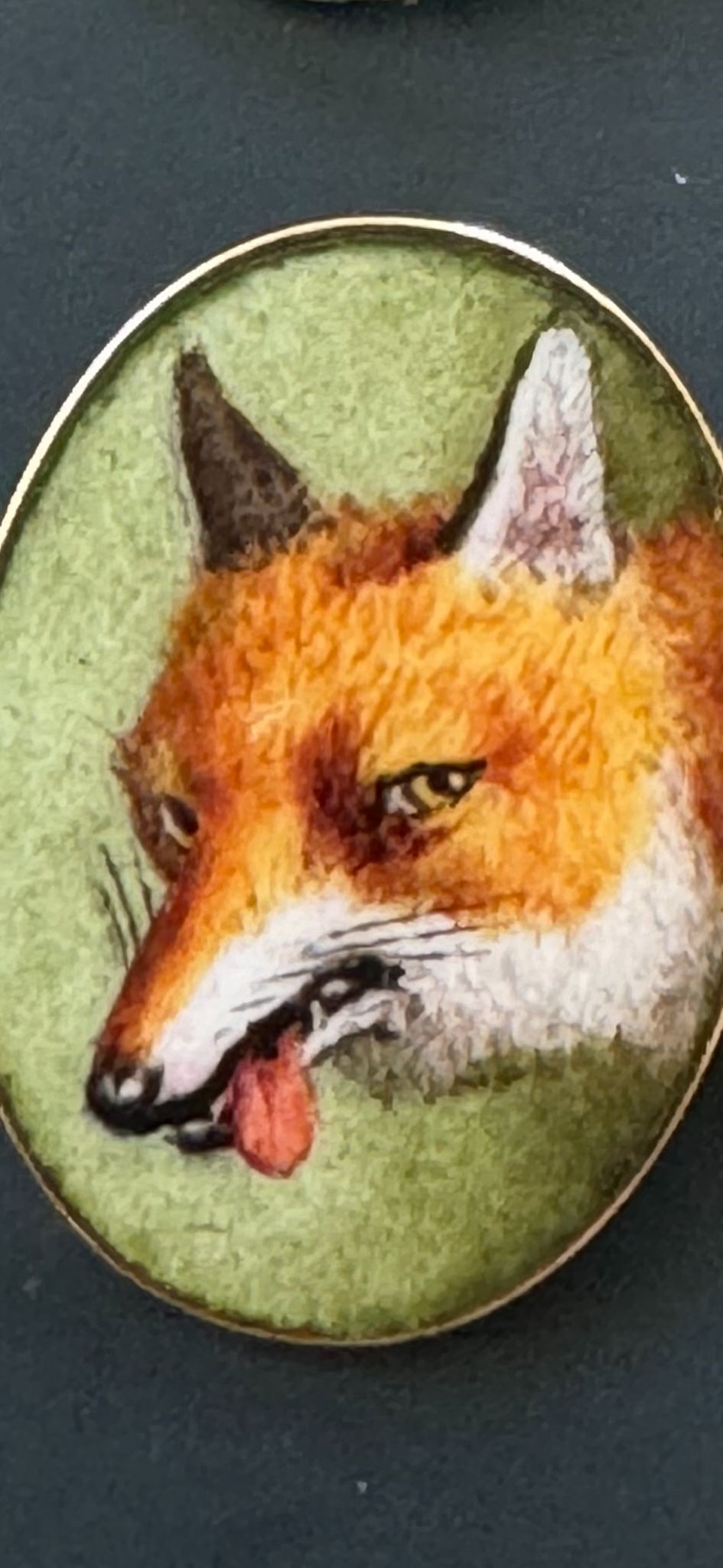 Superb enamel Edwardian fox cufflinks
SKU: 7925