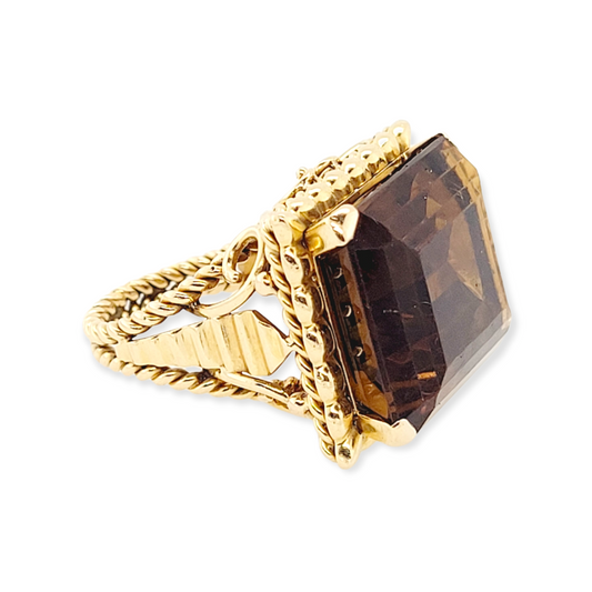 Vintage citrine dress ring