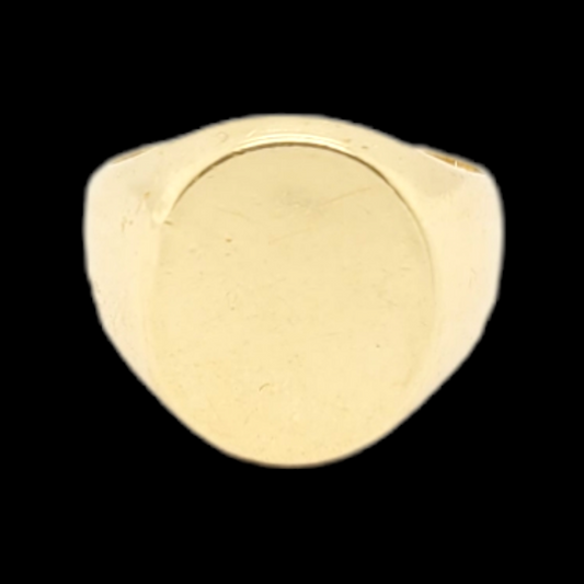 18ct gold signet ring