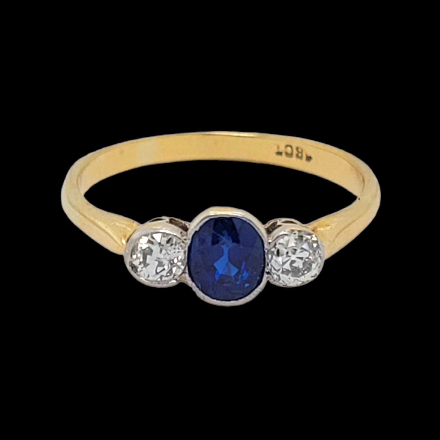 Antique sapphire and diamond