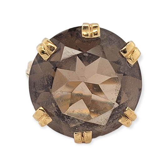 Smokey quartz dress ring