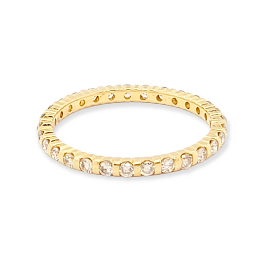 Yellow gold full hoop diamond eternity ring

SKU: 6251