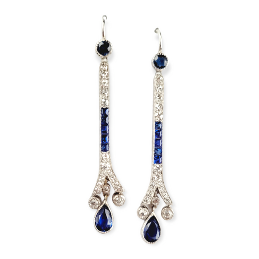 Art deco sapphire and diamond drop earrings

SKU: 6280