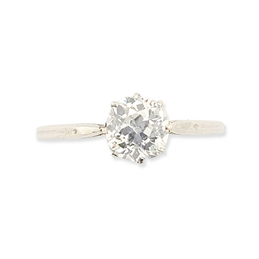 1ct old mine cut diamond solitaire set in platinum

SKU: 6284