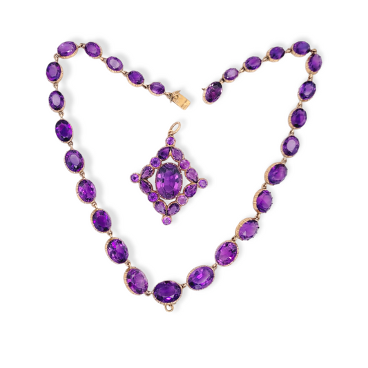 Antique intense Siberian amethyst riviere

SKU: 6314