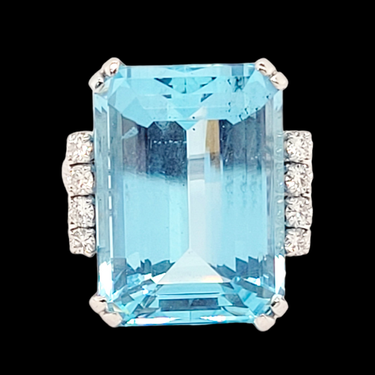 Art deco Aquamarine and diamond ring

SKU: 6323