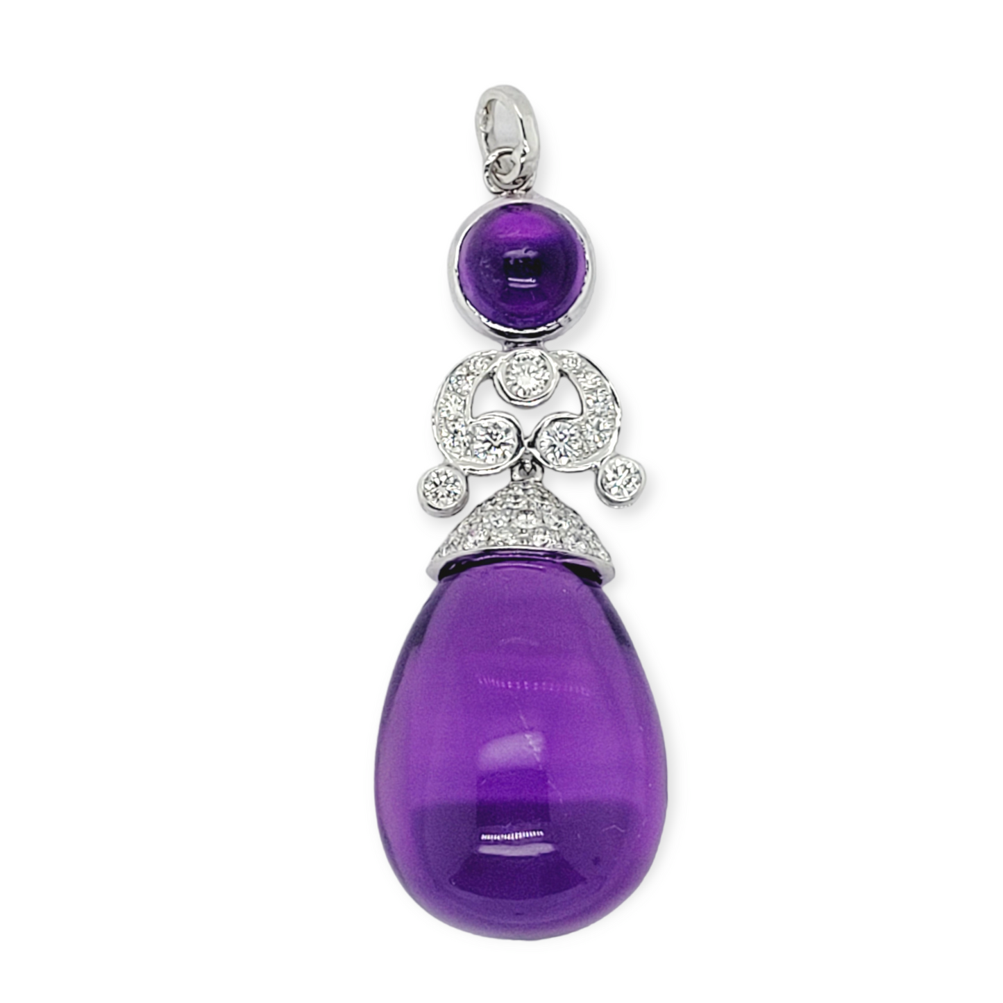 Fine amethyst and diamond pendant

SKU: 6330