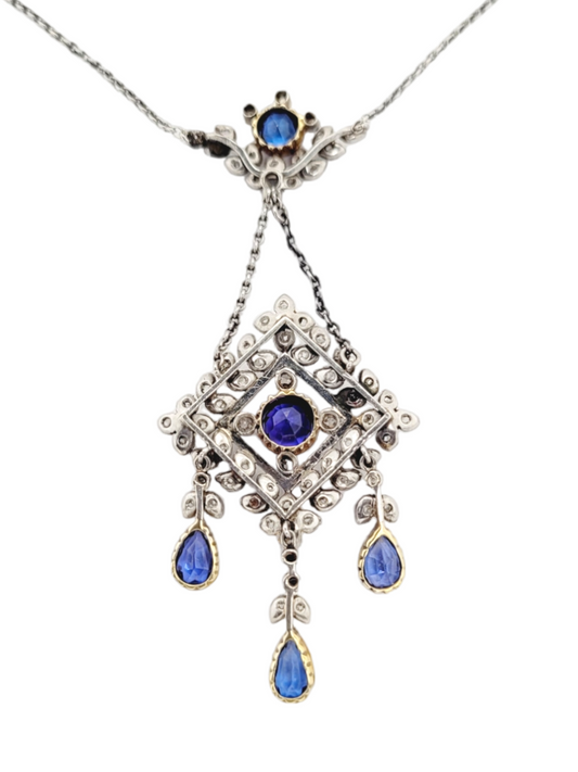 Antique sapphire and diamond pendant

SKU: 6359