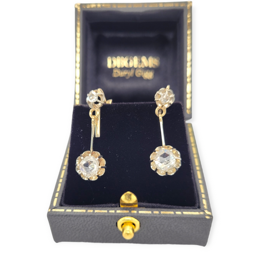 Edwardian Rose cut diamond drop earrings

SKU: 6407