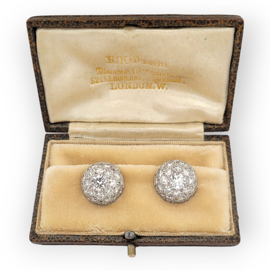 Art deco bombe diamond cluster earrings

SKU: 6419