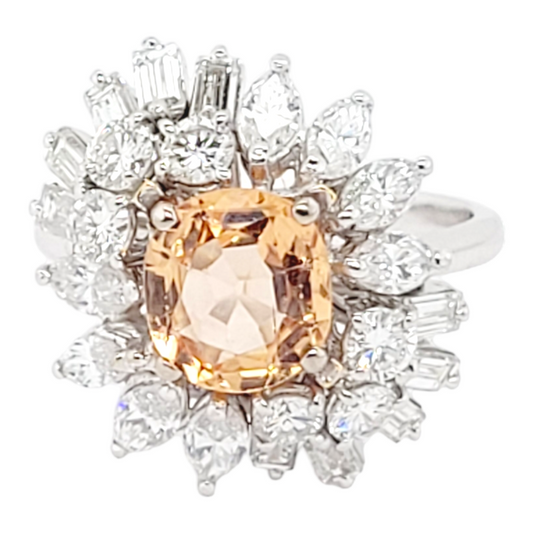 Stylish diamond baguette diamond and topaz cocktail ring

SKU: 6432