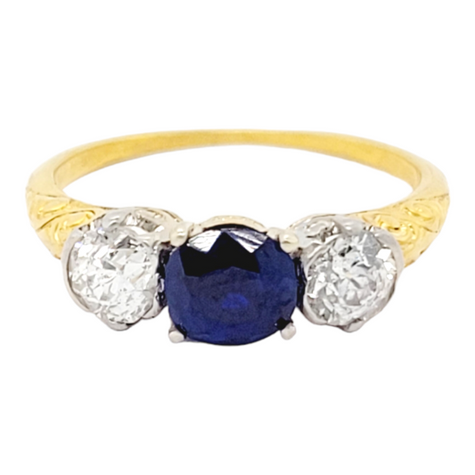 Antique sapphire and diamond engagement ring

SKU: 6456