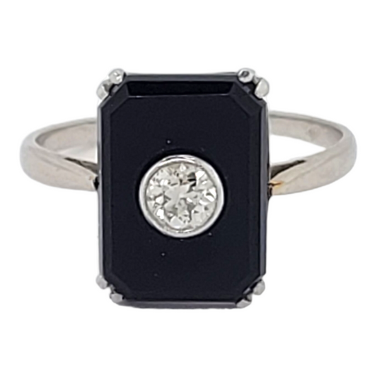 Art deco onyx and diamond dress ring

SKU: 6501
