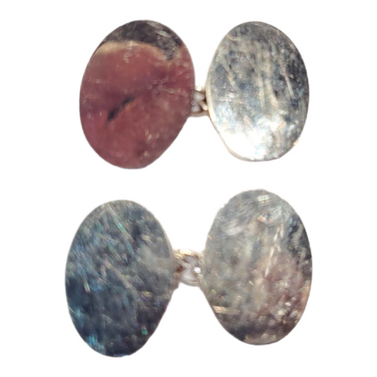 Pair of heavy 18ct white gold cufflinks

SKU: 6511