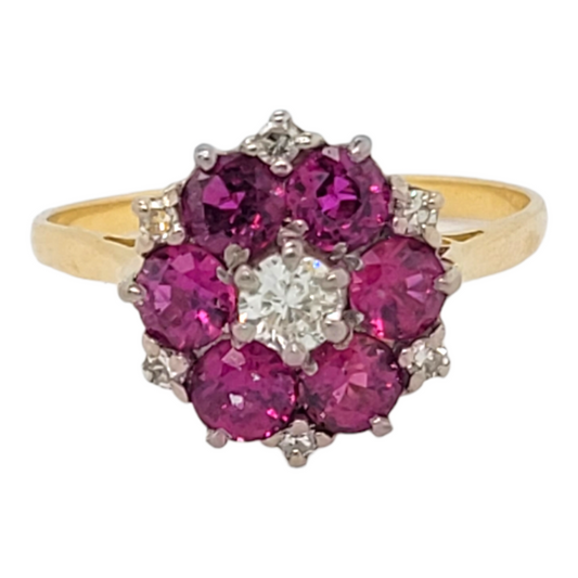 Vintage Ruby and diamond cluster ring

SKU: 6514