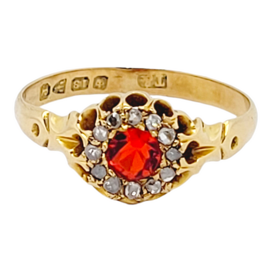 Antique fire opal and diamond cluster ring

SKU: 6568