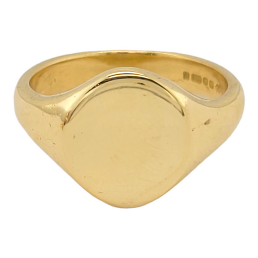 18ct gold signet ring