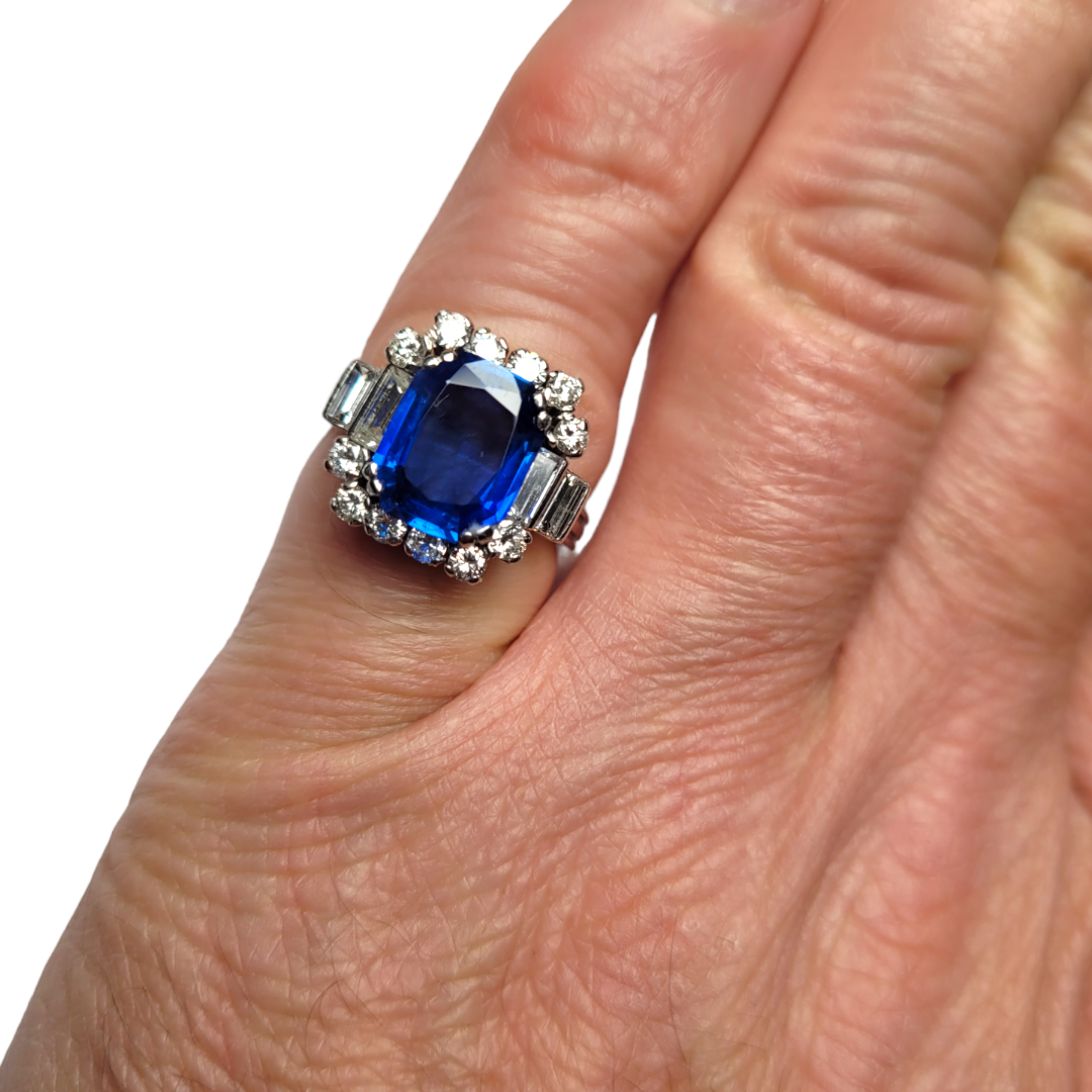 1940's art deco sapphire and diamond ring

SKU: 6670