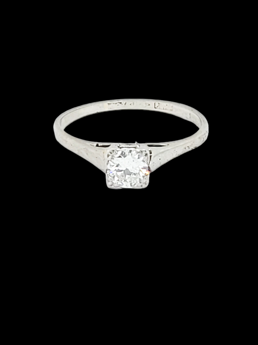 Art deco diamond solitaire engagement ring

SKU: 6704