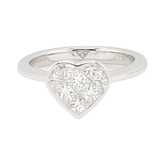 Princess cut diamond heart engagement ring

SKU: 6831