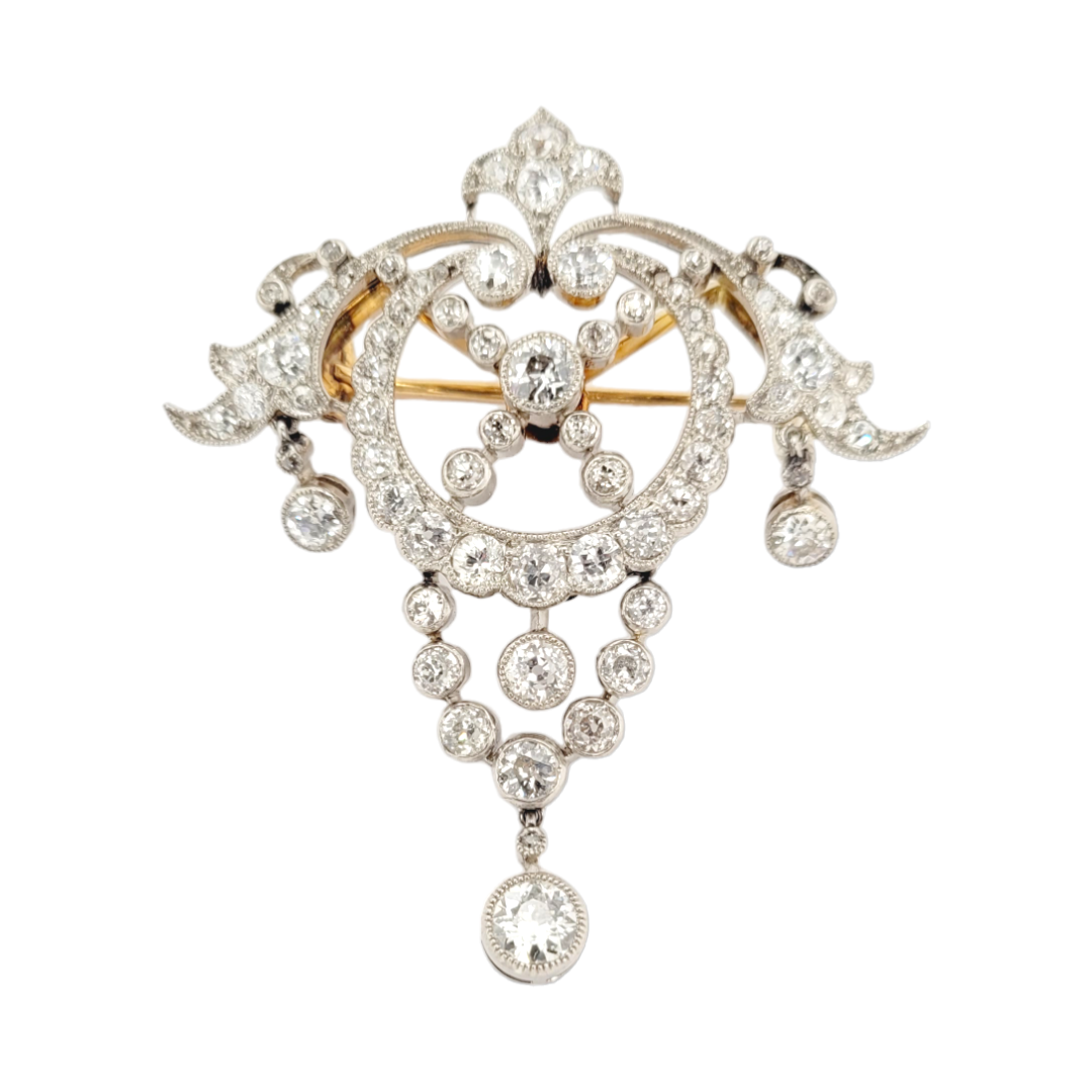 Belle epoque diamond pendant / brooch
SKU: 6908