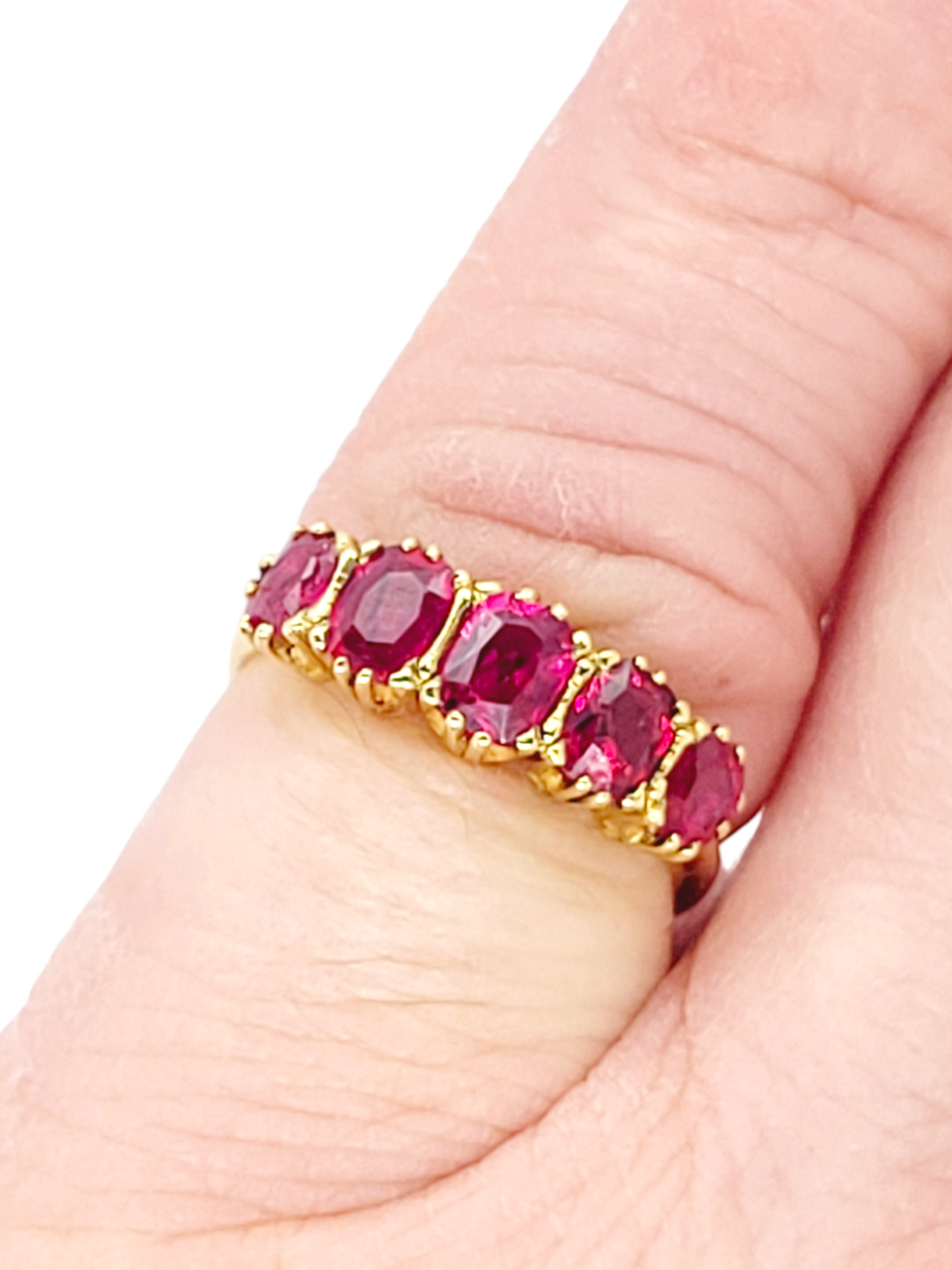 Antique gem ruby five stone ring
SKU: 6939