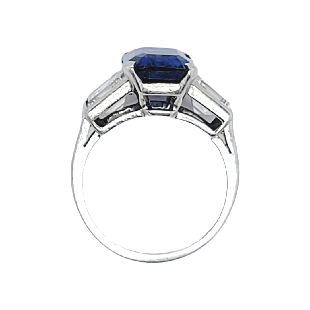 Art deco Ceylon sapphire and diamond engagement ring
SKU: 6991